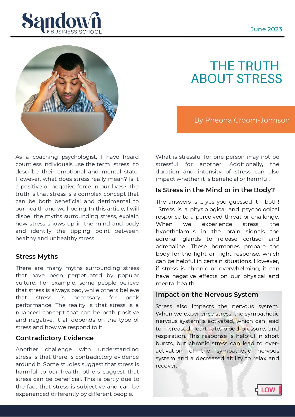 research topics about stress